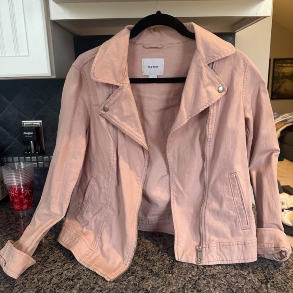 Old Navy Dusty Pink Denim Jacket